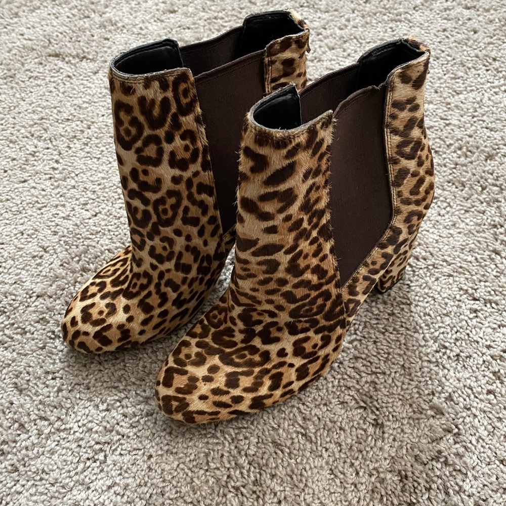 Sam Edelman Animal Print Ankle Boots - Picture 4 of 7